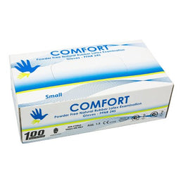 Concentric Health Alliance Exam Glove Comfort Small NonSterile Latex Standard Cuff Length White Not Rated - Box of 1 - LATPFSM-BX