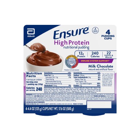 Abbott Nutrition Oral Supplement Ensure® High Protein Nutritional Pudding Milk Chocolate Flavor Pudding 125 Gram Cup - Each - 68591-EA
