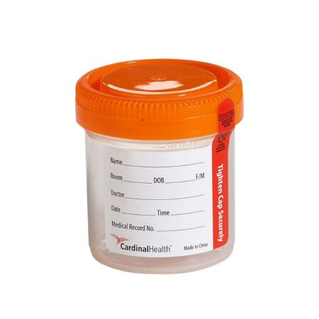 Cardinal Specimen Container Cardinal Health™ 90 mL (3 oz.) Screw Cap Patient Information Sterile - Pack of 100 - CHB13902A-PK
