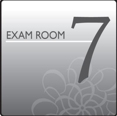 Clinton Industries Door Sign (Standard) Exam Room Clinton Industries Exam Room 7 - Each - EX7-S-EA