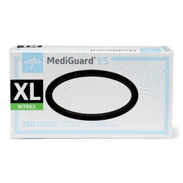 Medline Exam Glove MediGuard® ES X-Large NonSterile Nitrile Standard Cuff Length Textured Fingertips Blue Not Rated - Case of 2500 - MG3004-CS