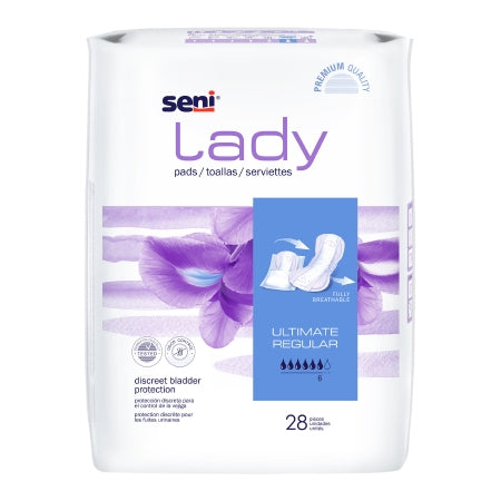 TZMO USA Inc Bladder Control Pad Seni® Lady Ultimate 14.4 Inch Length Heavy Absorbency Superabsorbant Core One Size Fits Most - Pack of 28 - S-6P28-PS1-PK