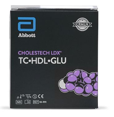Abbott Rapid Dx North America LLC Reagent Cholestech LDX™ Lipid Profile Glucose / HDL / Total Cholesterol For use with Cholestech LDX™ Analyzer 10 X 50 Tests - Case of 500 - 97990-CS