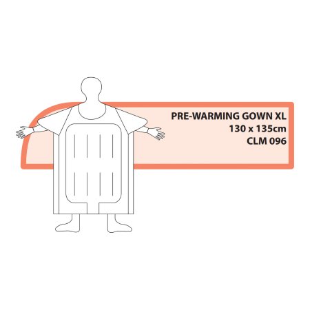 Medical Solutions Inc Patient Pre-Warming Gown Cocoon™ X-Large Disposable - Case of 10 - CLM-096-CS