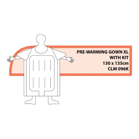 Medical Solutions Inc Patient Pre-Warming Gown Kit Cocoon™ X-Large Disposable - Case of 10 - CLM-096K-CS