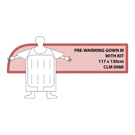 Medical Solutions Inc Patient Pre-Warming Gown Kit Cocoon™ Medium Disposable - Case of 10 - CLM-098K-CS