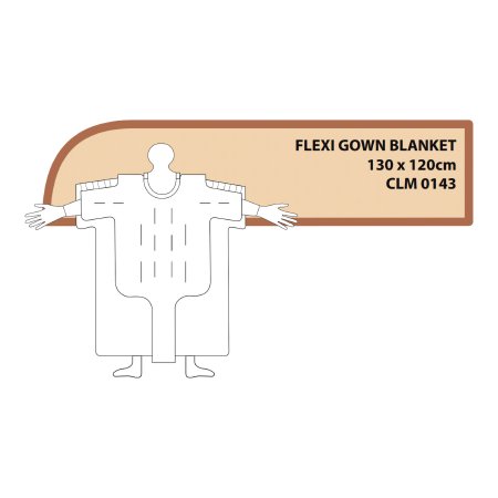 Medical Solutions Inc Patient Pre-Warming Flexi Gown Kit Cocoon™ Disposable - Case of 10 - CLM-0143K-CS