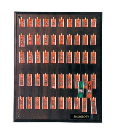 Alimed X-Ray Markers 3/8"H lead characters and 1/2 Inch H Numbers L Blue, R-Red 50 per Pack - ST/1 - 2970011696-ST