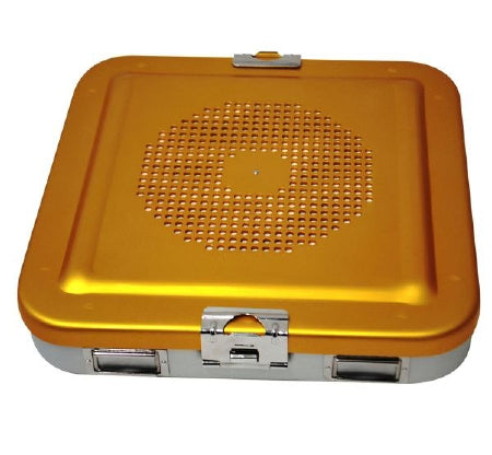 BR Surgical Sterilization Container with Lid BR Surgical 5-1/4 X 11 X 11 Inch - Each - BR82-13001-EA