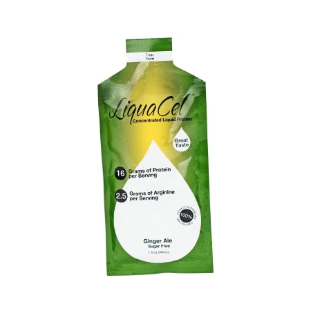 Global Health Products Oral Supplement LiquaCel® Ginger Ale Flavor Liquid 1 oz. Individual Packet - Case of 30 - GH112B-CS