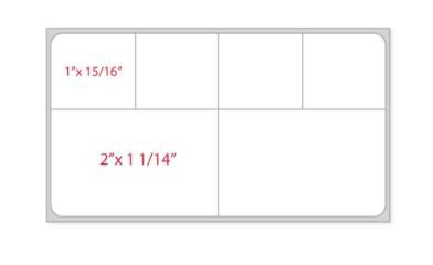 Precision Dynamics Blank Label PDC Thermal White Permanent Paper 2 X 4 Inch - Case of 5700 - LDWHP80-CS