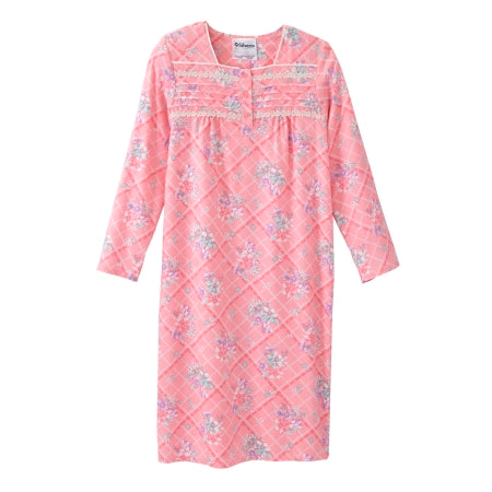 Silverts Adaptive LLC Patient Exam Gown Silverts® Large Plaid Posies Reusable - Each - SV26300_PLIS_L-EA