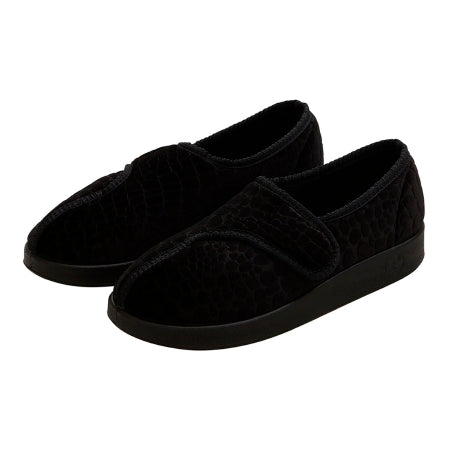 Silverts Adaptive LLC Slippers Silverts® Size 10 / X-Wide Black Easy Closure - Pair - SV15350_SVBAB_10-PR