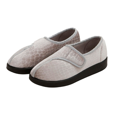 Silverts Adaptive LLC Slippers Silverts® Size 5 / X-Wide Light Gray Easy Closure - Pair - SV15350_SVLGB_5-PR