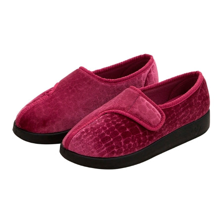 Silverts Adaptive LLC Slippers Silverts® Size 10 / X-Wide Rose Easy Closure - Pair - SV15350_SVROB_10-PR