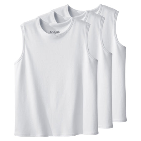 Silverts Adaptive LLC Adaptive Undershirt Silverts® X-Large White Without Pockets Sleeveless Female - Pack of 1 - SV28040_WHT_XL-PK