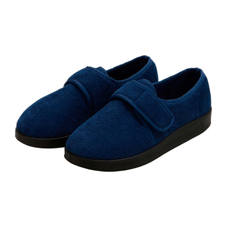 Silverts Adaptive LLC Slippers Silverts® Size 12 Navy Blue Easy Closure - Pair - SV55130_SVNNB_12-PR