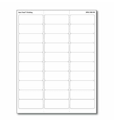 Precision Dynamics Blank Label pdc Laser White Permanent Paper 1 X 2-5/8 Inch - Box of 1000 - DPX-258-MI-BX