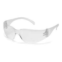 Pyramex Safety Glasses Intruder® Wraparound Clear Tint Polycarbonate Lens Clear Frame Over Ear One Size Fits Most - Case of 500 - S4110S-CS