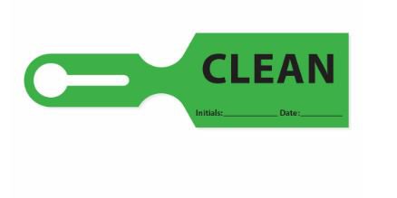 Precision Dynamics Container Snap on Tag pdc Clean Int_date_ Green 2-1/2 X 8-1/2 Inch Plastic 1000 per Case - Case of 1000 - TSTAG19-CS