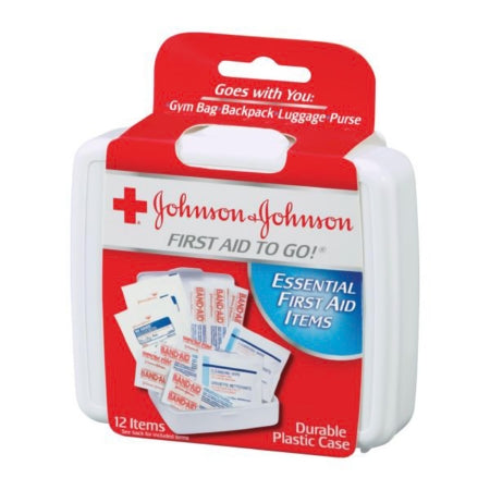 J & J Sales First Aid Kit Johnson and Johnson to Go Plastic Case - Each - 38137008295-EA
