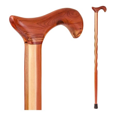 Mabis Healthcare T-Handle Cane Brazos™ Twisted Wood 34 Inch Height Wood Grain - Each - 502-3000-0027-EA