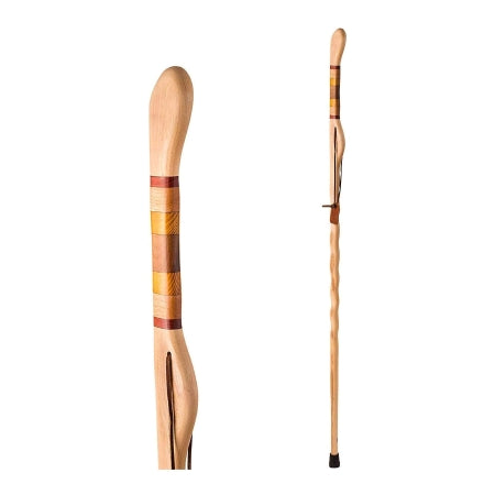 Mabis Healthcare Walking Stick Brazos™ Wood 55 Inch Height Safari - Each - 602-3000-1202-EA