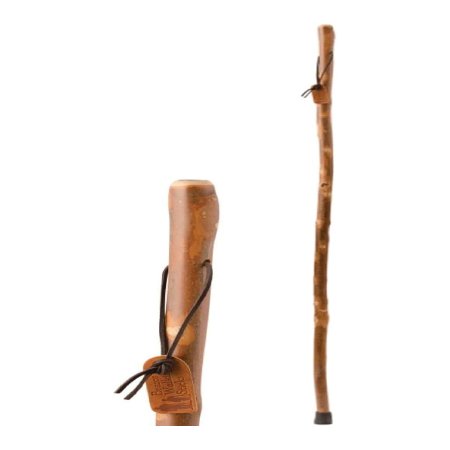 Mabis Healthcare Walking Stick Brazos™ Wood 55 Inch Height Natural Hardwood - Each - 602-3000-1397-EA