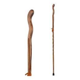 Mabis Healthcare Walking Stick Brazos™ Twisted Fitness Walker Wood 48 Inch Height Brown - Each - 602-3000-1087-EA