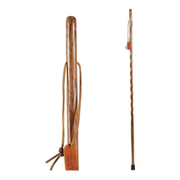 Mabis Healthcare Walking Stick Brazos™ Twisted HitchHiker Wood 58 Inch Height Ash - Each - 602-3000-1111-EA