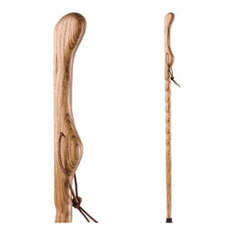 Mabis Healthcare Walking Stick Brazos™ Twisted HitchHiker Wood 58 Inch Height Ash - Each - 602-3000-1113-EA