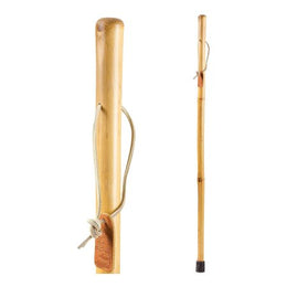 Mabis Healthcare Walking Stick Brazos™ Free Form Wood 48 Inch Height Bamboo - Each - 602-3000-1148-EA