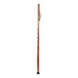 Mabis Healthcare Walking Stick Brazos™ Twisted Traveler's Stick Wood 55 Inch Height Red Oak - Each - 602-3000-1325-EA