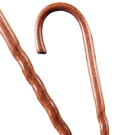 Mabis Healthcare Walking Stick Brazos™ Twisted Wood 37 Inch Height Red Oak - Each - 502-3000-0247-EA