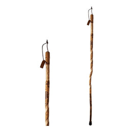 Mabis Healthcare Walking Stick Brazos™ Twisted Wood 55 Inch Height Natural Hardwood - Each - 602-3000-1391-EA