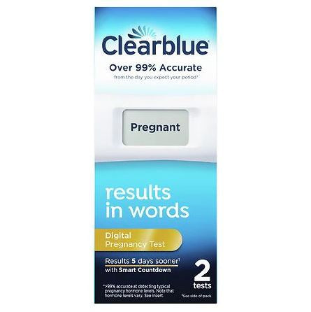 Procter & Gamble Reproductive Health Test Kit Clearblue® Fertility Test / Home Test Device hCG Pregnancy Test Urine Sample 2 Tests CLIA Waived - Box of 1 - 63347200290-BX