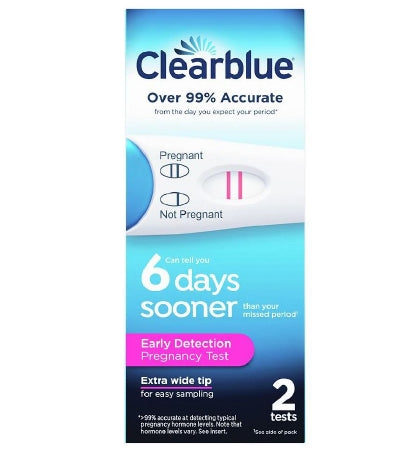 Procter & Gamble Reproductive Health Test Kit Clearblue® Fertility Test / Home Test Device hCG Pregnancy Test Urine Sample 2 Tests CLIA Waived - Box of 1 - 63347260193-BX