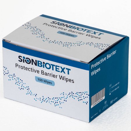 ConvaTec Skin Barrier Wipe SionBiotext Isopropyl Alcohol, Water, SD Ethanol -40, Vinyl Caprolactam/VP/Dimethylaminoethyl Methacrylate Copolymer Individual Packet NonSterile - Box of 100 - 423784-BX