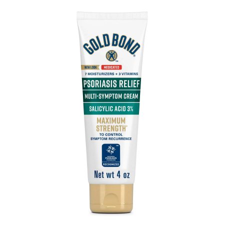 Sanofi Psoriasis Cream Gold Bond® Psoriasis Relief Medicated Multi-Symptom 4 oz. Tube Unscented Cream - Each - 04116704125-EA