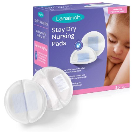 Emerson Healthcare Nursing Pad Lansinoh® Stay Dry One Size Fits Most Disposable - Case of 432 - 20236-CS