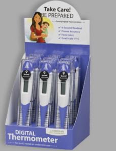 Veridian Healthcare LLC Digital Stick Thermometer Veridian Oral / Rectal / Axillary Probe Handheld - Case of 216 - 08-359-9-CS