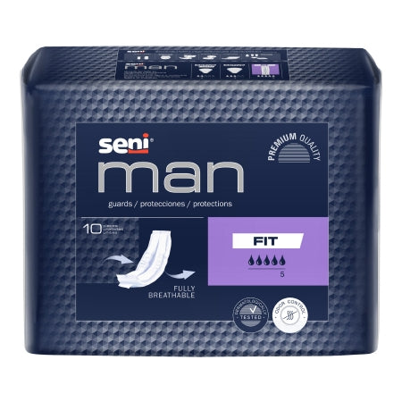 TZMO USA Inc Bladder Control Pad Seni® Man Fit 3-1/2 X 15-7/10 Inch Moderate Absorbency Superabsorbant Core One Size Fits Most - Case of 60 - S-FT10-US1-CS