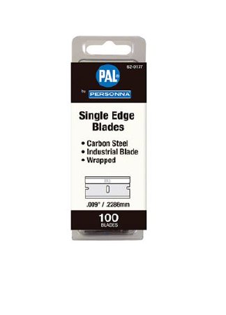VWR International Single Edge Prep Blade Pal® 3 Facet Edge, Carbon Steel, 0.009 Inch Thick - Pack of 100 - 10040-380-PK