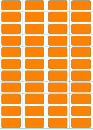 Pharmacy Automation Supplies Blank Label Piggyback Orange Laser 0.83 X 1.67 Inch - Case of 8800 - LMPBXL05-S-CS