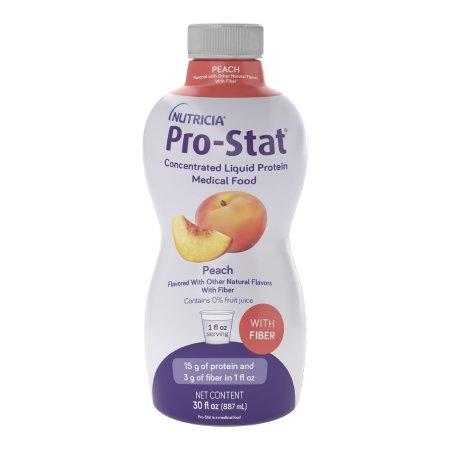 Nutricia North America Oral Supplement Pro-Stat® with Fiber Peach Flavor Liquid 30 oz. Bottle - Case of 6 - 188276-CS