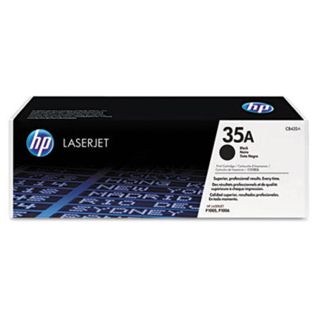 HP HP 35A, (CB435A) Black Original LaserJet Toner Cartridge - Each - HEW-CB435A-EA