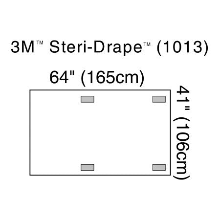 3M C-Arm Drape 3M™ Steri-Drape™ 64 X 41 Inch X-Ray Image Intensifier - Case of 40 - 1013-CS