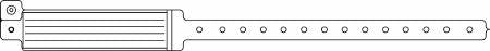 Precision Dynamics Identification Wristband Veri-Color® Write On Band Permanent Snap Without Legend - Box of 500 - 140-11-PDM-BX