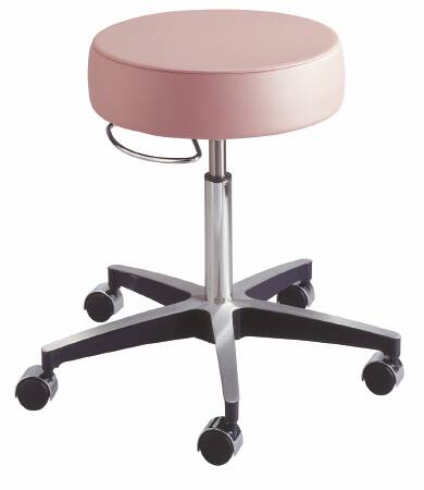 The Brewer Company Exam Stool Century Series Backless Pneumatic Height Adjustment 5 Casters Black - Each - 11001G-US393-EA