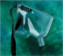 Medline Aerosol Mask Corr-A-Flex® Face Tent Style Adult One Size Fits Most Adjustable Head Strap - Case of 50 - HUD1388-CS